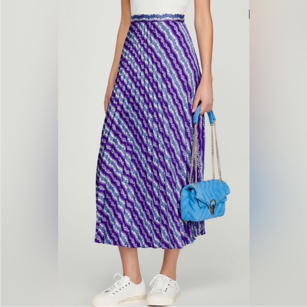 Sandro Size 36 Silk Skirt